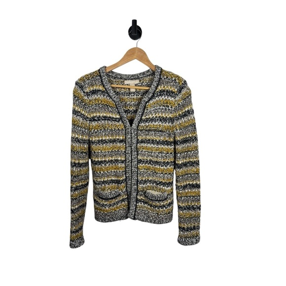 Banana Republic Chartreuse Wool Mohair Blend Sweater Jacket Multi Size S - Picture 3 of 10